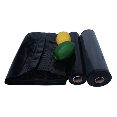 CE Hitam Clear Vacuum Sealer Gulungan Daging Sayuran Timbul Tas Vacuum Sealer