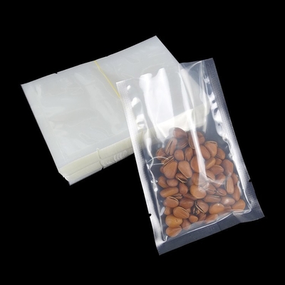 Glossy FDA LDPE Chamber Smooth Vacuum Sealer Bags Konstruksi Triple Seal