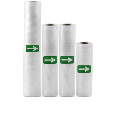 SGS Vacuum Sealer Bags Rolls PE Plastic Poly Nylon Vacuum Pouches Untuk Sous Vide