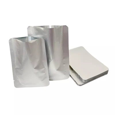 Silver Mylar Flat Bags Aluminium Foil Packaging Bag Kantong Penyimpanan Makanan Massal