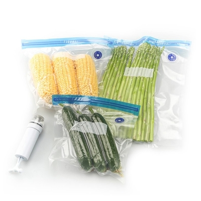 Sous Vide Bags Tas Makanan Ritsleting Transparan yang Dapat Ditutup Kembali Tas Seafood