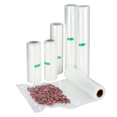 PE PA Vacuum Seal Roll Plastic Embossed Vacuum Sealer Bags Rolls For Microwave