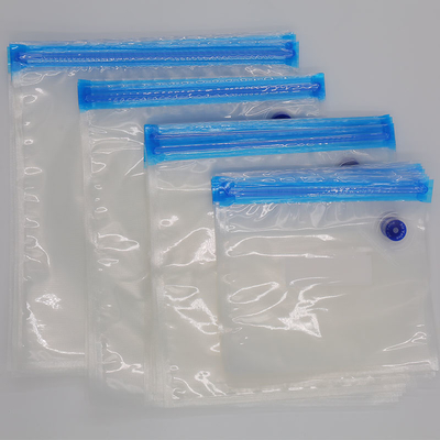 Tas Makanan Plastik Polypropylene Ditutup Kembali Tas Ritsleting Vakum Dengan Katup