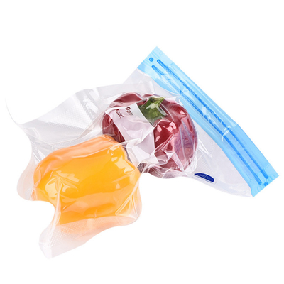 Tas Makanan Plastik Polypropylene Ditutup Kembali Tas Ritsleting Vakum Dengan Katup