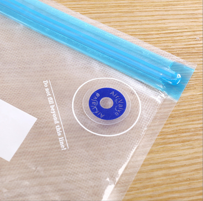 Makanan Vauum Storage Zip Lock Sous Vide Bags PA PE Handle Pump Bags Embossed