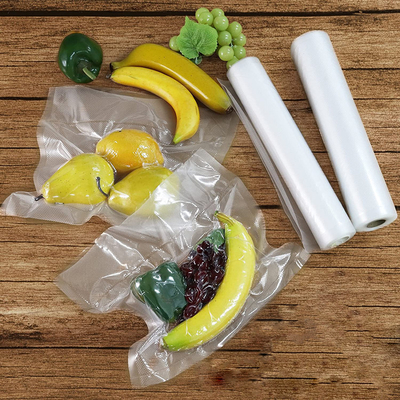 2 Paket Kantong Penyegel Vakum Timbul Nilon Bebas BPA Gulungan Untuk Penyimpanan Makanan
