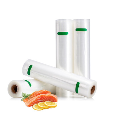Vacuum Food Rolls Tas Vakum Bertekstur untuk Kemasan Makanan Aman untuk Kulkas Freezer