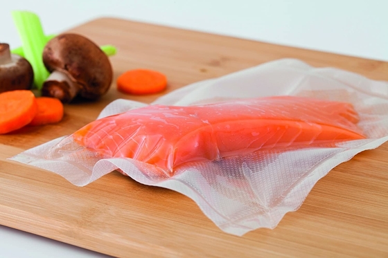 Reusable Plastik Timbul Sous Vide Rolls Segel Panas Tas Penyimpanan Makanan Gulungan