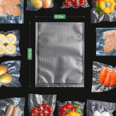 Tetured Freshness Vacuum Seal Bags Heat Sealable Sous Vide Bag 6&quot;X8&quot;