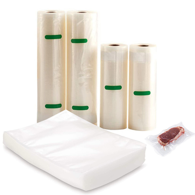 OEM ODM Vacuum Pouch Bags Transparan Kelembaban Bukti Timbul Sealer Rolls