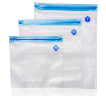 Penyimpanan Makanan Lama Sous Vide Bags Vacuum Sealer Bags Dengan Air Valve