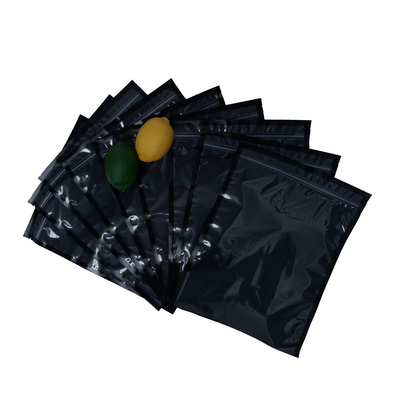 Clear Black BPA Free Heat Seal Zip Pouch Food Plastic Polypropylene Bag
