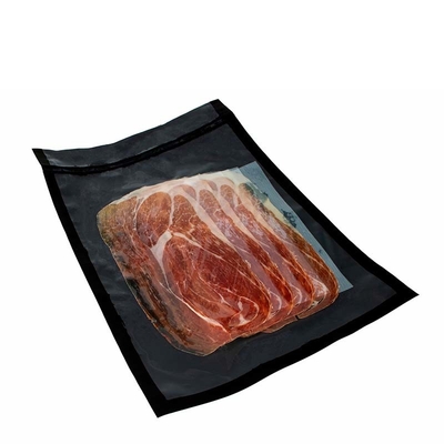 Tas Segel Vakum Plastik Hitam &amp; Bening Timbul Food Grade CE Untuk Penyimpanan Daging