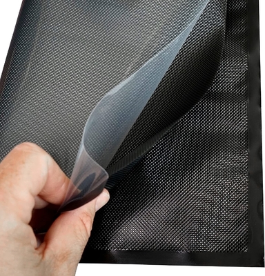 Clear Black BPA Free Heat Seal Zip Pouch Food Plastic Polypropylene Bag