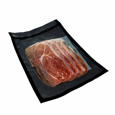 Sous Vide Embossing Semua Tas Segel Vakum Hitam Merek OEM Untuk Kacang Kernel