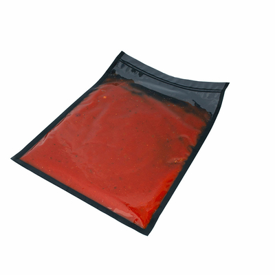 Sous Vide Embossing Semua Tas Segel Vakum Hitam Merek OEM Untuk Kacang Kernel