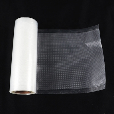 Kelas Komersial Timbul Vacuum Sealer Rolls PE Plastik Nylon Vacuum Pouches