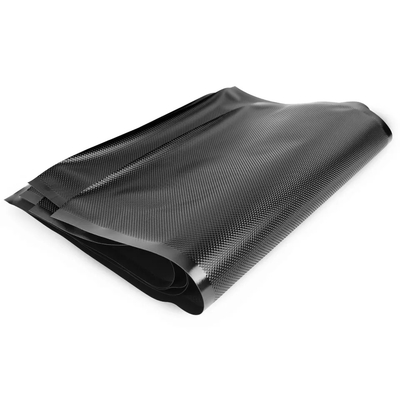 PE Nylon Embossed Storage Vacuum Bags Precut Black Untuk Microwave Freezer
