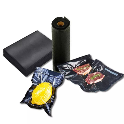 Penyimpanan Polypropylene Freezer Black Sealer Bags QS Plastic Vacuum Sealer Bag
