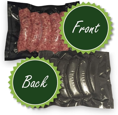 Penyimpanan Polypropylene Freezer Black Sealer Bags QS Plastic Vacuum Sealer Bag