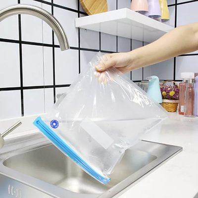 Tas Penyimpanan Makanan Vakum Reusable Zipper Air Valve Bag Moisture Proof