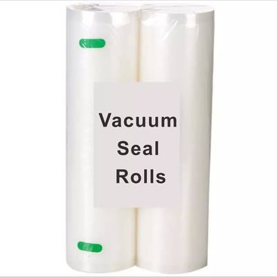 60mic - 450mic BPA Free Vacuum Seal Bags Rolls Kustom Timbul Beku Transparan