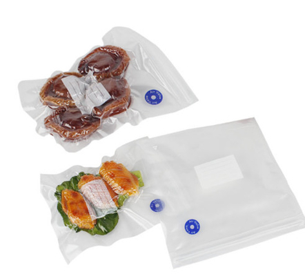 Tas Sous Vide Plastik Resealable Resealable Tas Ritsleting Vakum