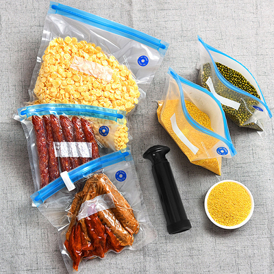 Logo Kustom Tas Vacuum Sealer Makanan yang Dapat Ditutup Kembali Sous Vide Bags