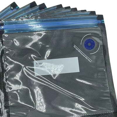 SGS Kitchen Blue Food Vacuum Zipper Bags Sous Vide Bags For Cookers