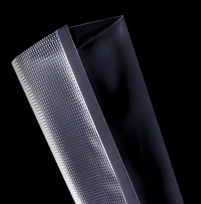 Vacuum Commercial Grade Barrier Black Nylon Pouch Ritsleting Plastik Timbul