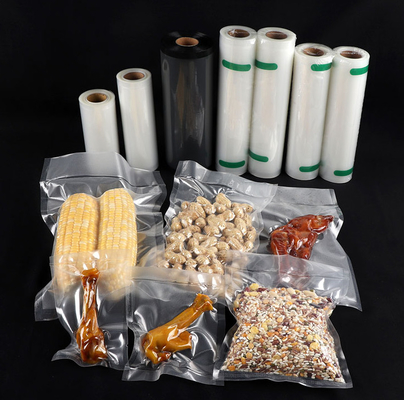 QS Moisture Proof Food Vacuum Pack Rolls Timbul Mesh Bertekstur Menyesuaikan
