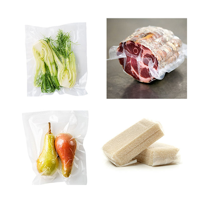 60mic - 450mic BPA Free Vacuum Seal Bags Rolls Kustom Timbul Beku Transparan
