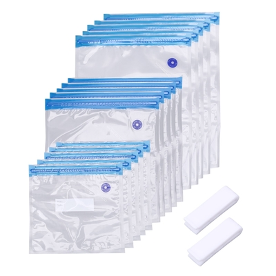 China Vacuum Plastic Sous Vide Bag Ritsleting Lapisan Ganda Bebas BPA