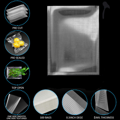 Poly Heat Clear Vacuum Seal Pouch Kemasan Makanan Tas Nilon