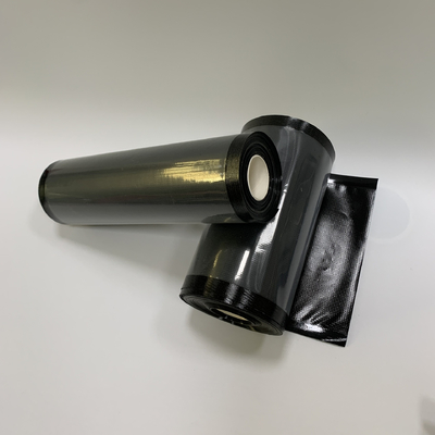 Tas Vacuum Sealer Hitam Dan Bening Gulungan BPA Gratis Untuk Penyimpanan Kopi Herbal