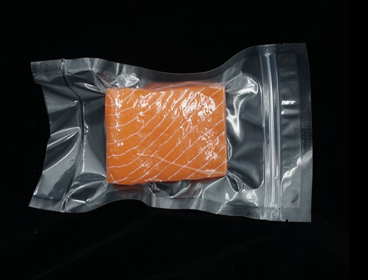 Makanan Vacuum Sealer Zipper Bags Bertekstur Poly Nylon Vacuum Pouches