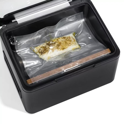Glossy FDA LDPE Chamber Smooth Vacuum Sealer Bags Konstruksi Triple Seal
