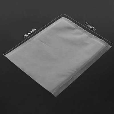 OEM 3 Seal Vacuum Sealer Makanan Kantong PE Bertekstur Tas Vacuum Sealer
