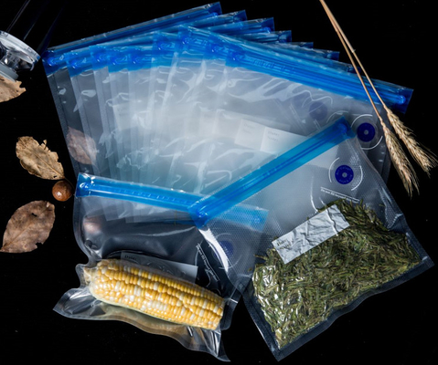Reusable Zip Lock Vacuum Sealer Sous Vide Bags Untuk Penyimpanan Makanan Dan Memasak