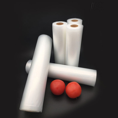 Lemari Es Vakum Gulungan Tas Penyegel Vakum Plastik Nilon PE 11"X25' Ft