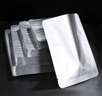 Kantong Penyimpanan Makanan Mylar Metalized Sliver Kantong Segel Panas Tahan Ringan