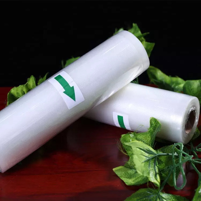 PE PA Vacuum Seal Roll Plastic Embossed Vacuum Sealer Bags Rolls For Microwave