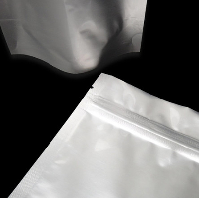 Mylar Stand Up Zipper Pouches Heat Sealable Bags Untuk Penyimpanan Makanan Jangka Panjang