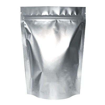 Heat Sealable Metallic Silver Foil Mylar Ziplockk Bags Stand Up Pouch Penyimpanan Makanan