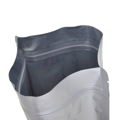 Heat Sealable Metallic Silver Foil Mylar Ziplockk Bags Stand Up Pouch Penyimpanan Makanan