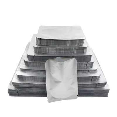 Heat Sealing Aluminium Foil Bags Tas Penyimpanan Mylar Dapat Digunakan Kembali Dengan Stiker Label