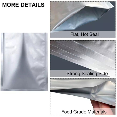Sampel Gratis Tas Aluminium Foil Metalized Tas Mylar yang Dapat Ditutup Kembali Untuk Penyimpanan Makanan