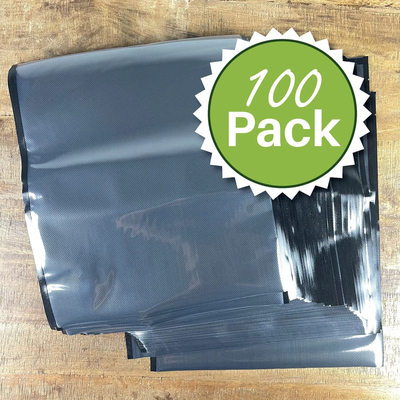 Tas Segel Vakum Plastik Hitam &amp; Bening Timbul Food Grade CE Untuk Penyimpanan Daging