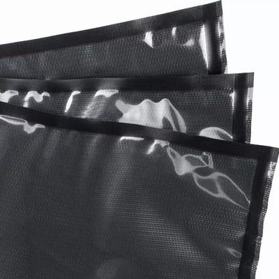 Pre Cut Black Clear Vacuum Rolls Tas Penyegel Vakum Kelas Komersial Untuk Makanan