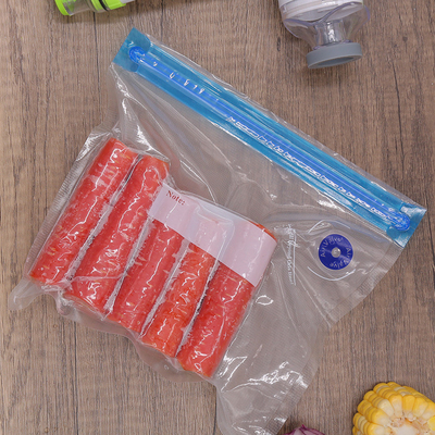 Tas Sous Vide Makanan Bebas BPA Tas Segel Vakum SGS Dengan Ritsleting